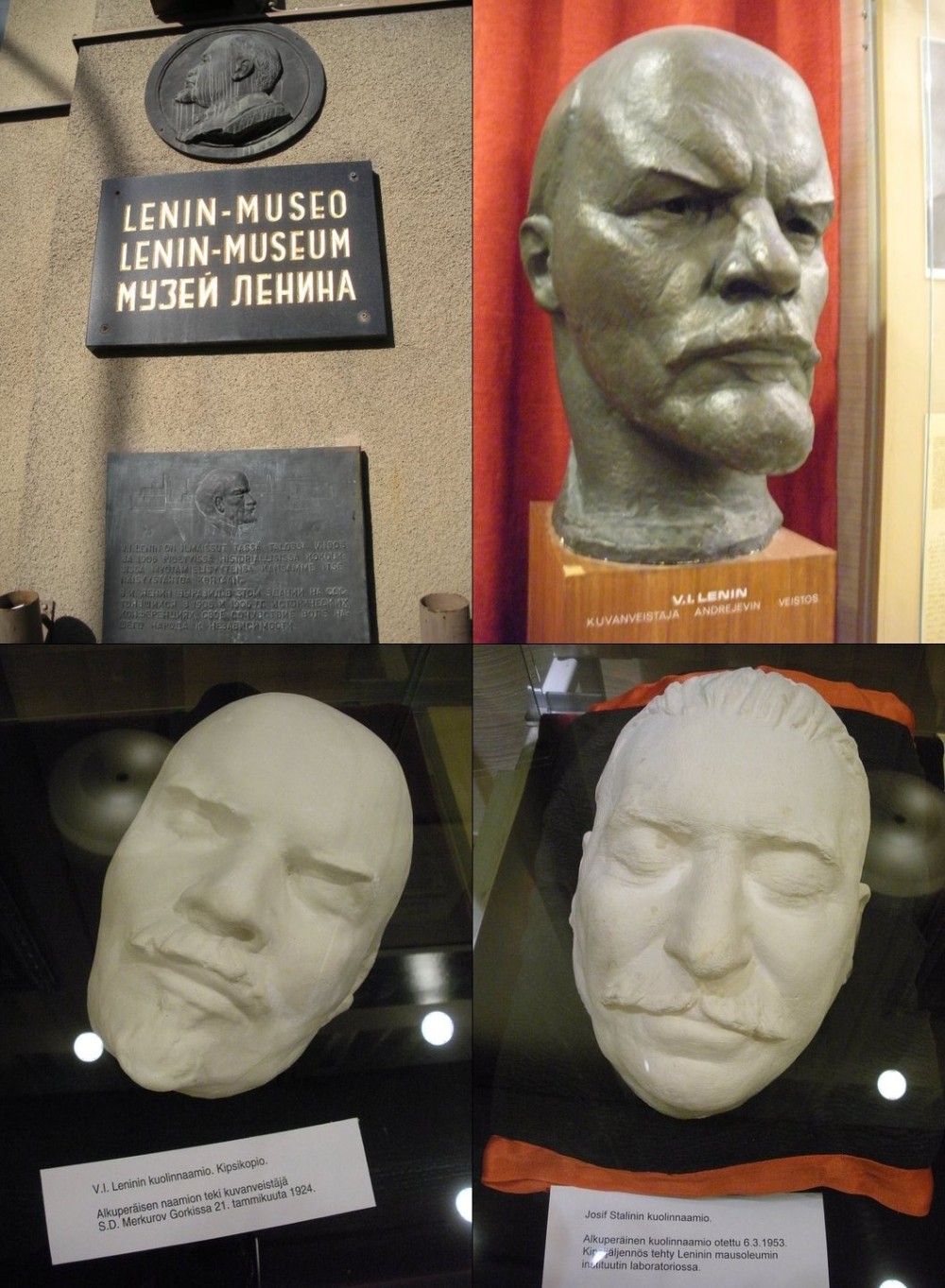 Lenin Stalin Death Mask Tampere Finland